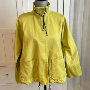 MARLA WYNNE NWOT Pear Green Twill Tent Jacket, Size S